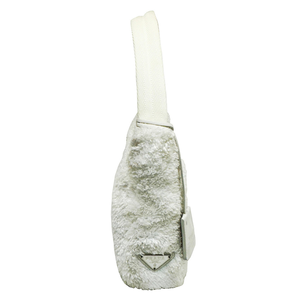 Prada Hobo Black One Bag Logo Edition Shoulder White